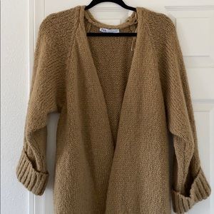 Zara oversized wool blend cardigan